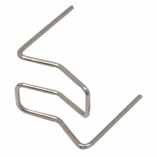 Set-kit 50 graffette caldo, curve, tipo convesso, per saldatura plastica, auto paraurti riparazione,cucitrice, angolo esterno 90 gradi, 0.8 mm, larghezza 15 mm