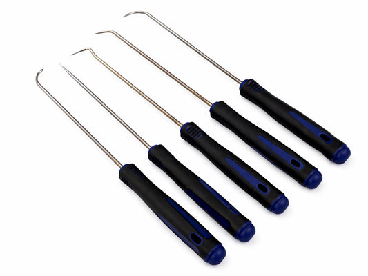 Set-kit 6 ganci extra lunghi per rimozione guarnizioni anelli O-ring paraolio, strumenti rimuovere facilmente tubi, Gebo Tools