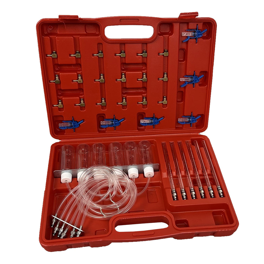 Set-kit adattatore misuratore-rilevatore iniettori a 6 cilindri, prova perdite common rail, tester controllo auto motore diesel, iniettore adattatori