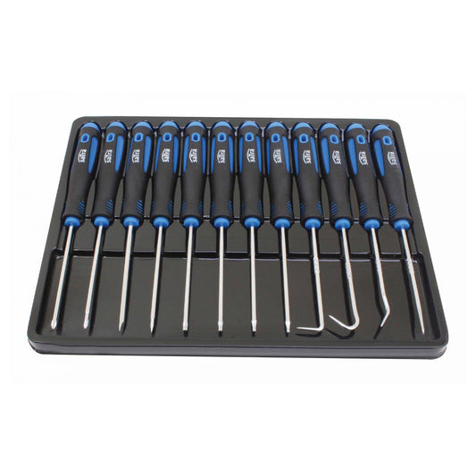 Set attrezzi ganci per rimozione guarnizioni anelli O-ring paraolio kit, set di ganci per guarnizioni O-ring, strumenti rimuovere facilmente tubi, guarnizioni, ganci di prelievo 12 pezzi Satra