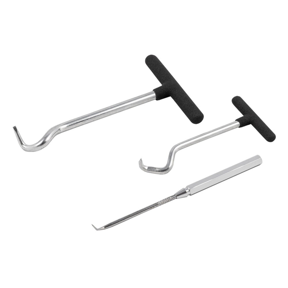 Set-kit attrezzi ganci per rimozione guarnizioni anelli O-ring paraolio, 3 pezzi