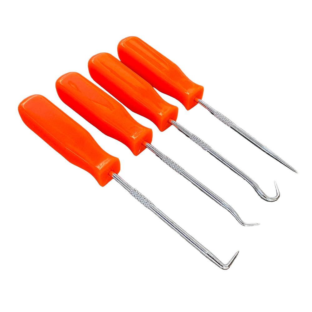 Set-kit attrezzi ganci per rimozione guarnizioni anelli O-ring paraolio, 4 pezzi Gebo Tools