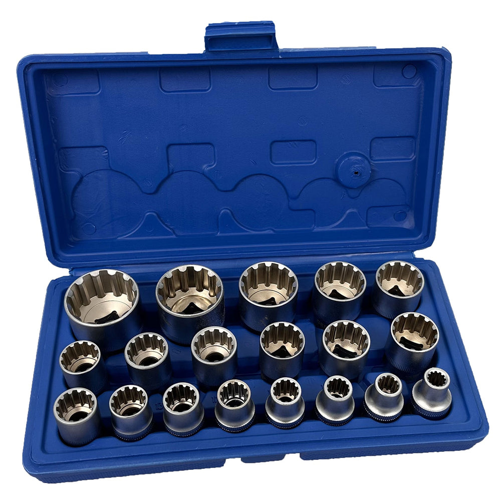 Set bussole 1/2"  impronta Torx XZN, poligonale, Vario Plus ,Gebo Tools