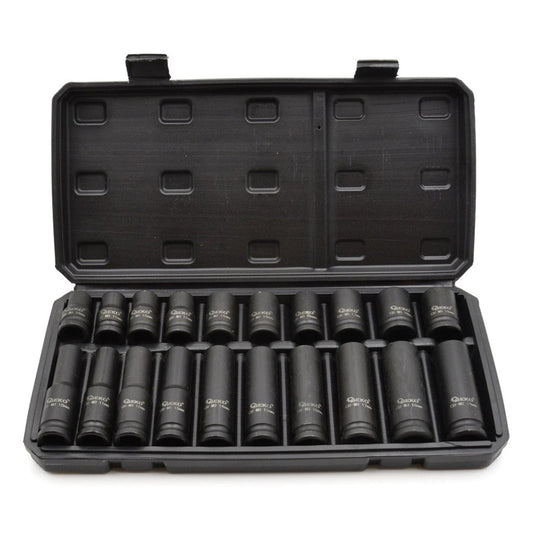 Set bussole a impatto corte e lunghe 1/2", 10-19 mm,20 pezzi