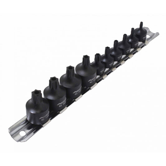 Set bussole con inserti Torx a impatto 1/4'' 3/8'', da T10-T50