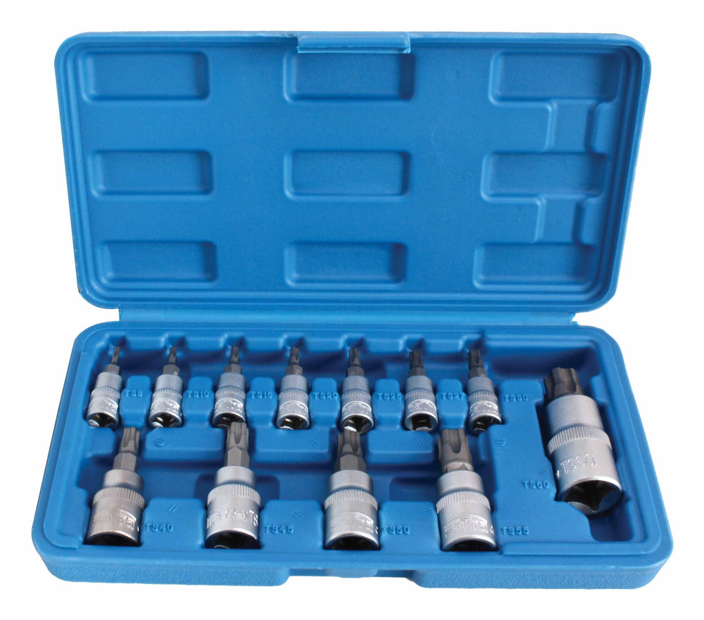Set bussole con inserti Torx da T8-T60, 13 pezzi