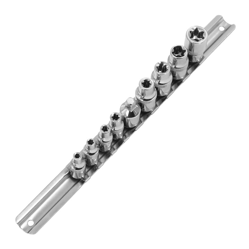 Set bussole E-Torx, 1/4" 3/8", 8 pezzi