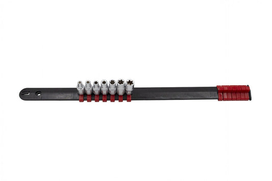 Set bussole E-Torx, 1/4" da E4–E11,con supporto guida,7 pezzi Kroftools