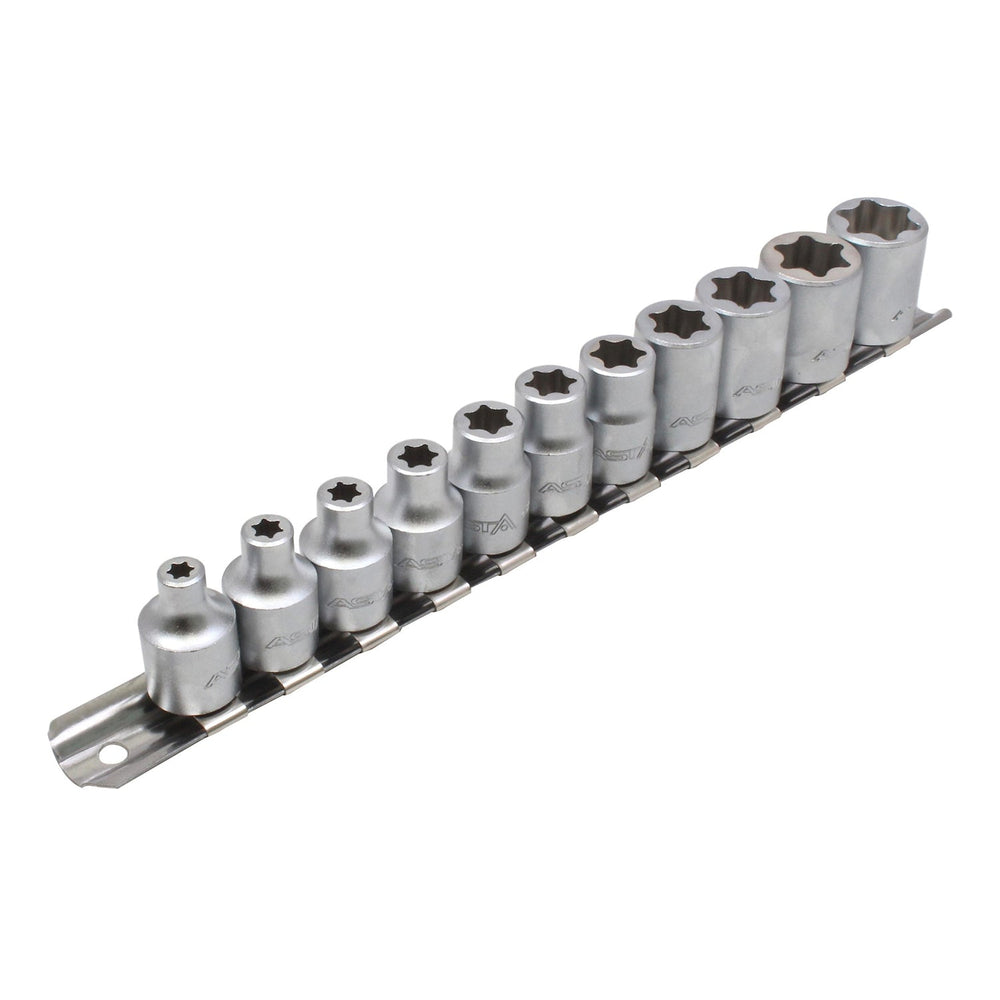 Set bussole E Torx, 3/8'' da  E6–E20,11 pezzi
