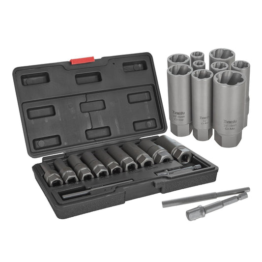 Set bussole lunghe per rimozione viti e bulloni danneggiati,6–19 mm