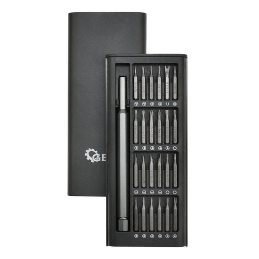 Set-kit cacciavite di precisione con 25 inserti, a stella, Philips, taglio piatto, triangolare, Torx T2-T15, smontaggio e riparazione per MacBook, iPhone, pc, iPad, switch, ps4, ps5, xbox, occhiali, orologi