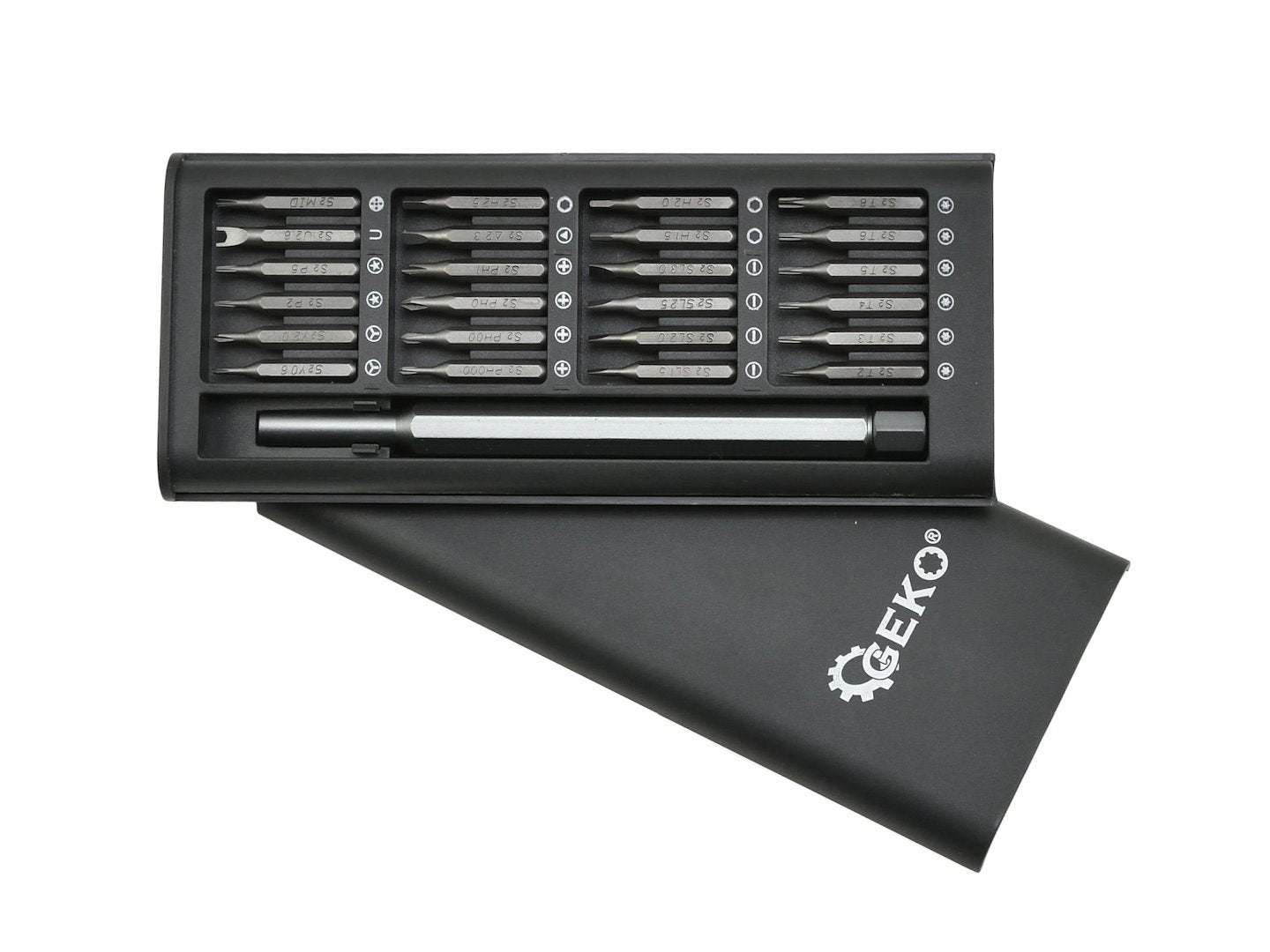 Set-kit cacciavite di precisione con 25 inserti, a stella, Philips, taglio piatto, triangolare, Torx T2-T15, smontaggio e riparazione per MacBook, iPhone, pc, iPad, switch, ps4, ps5, xbox, occhiali, orologi