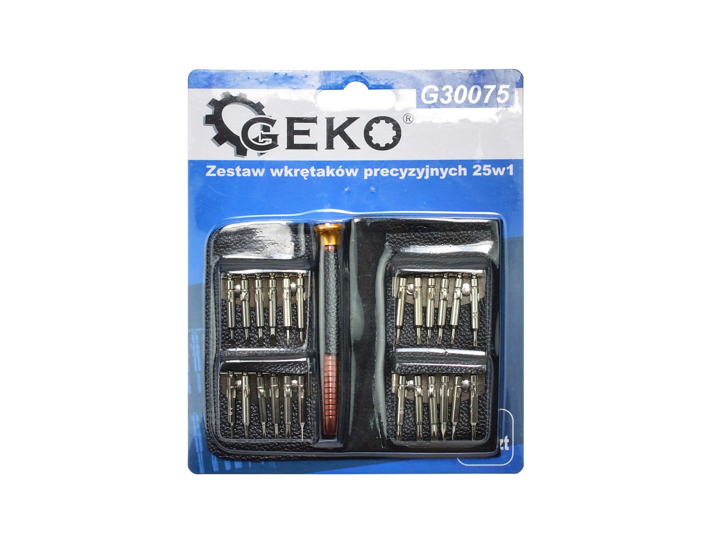 Set-kit cacciavite di precisione con inserti Phillips, a stella, taglio piatto, triangolare, Torx T2-T15, smontaggio e riparazione per MacBook, iPhone, pc, iPad, switch, ps4, ps5, xbox, occhiali, orologi, 25 pezzi Geko