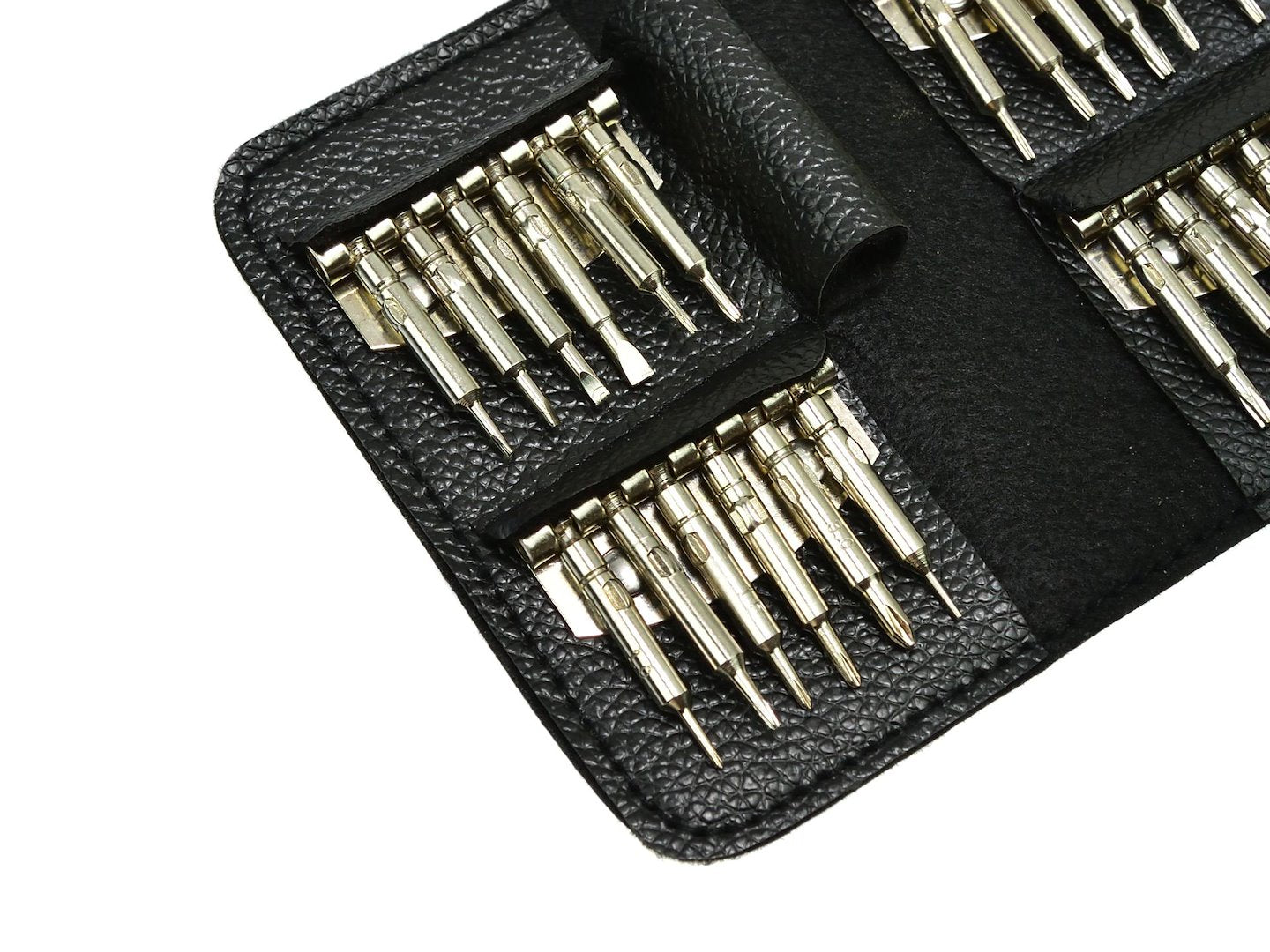 Set-kit cacciavite di precisione con inserti Phillips, a stella, taglio piatto, triangolare, Torx T2-T15, smontaggio e riparazione per MacBook, iPhone, pc, iPad, switch, ps4, ps5, xbox, occhiali, orologi, 25 pezzi Geko