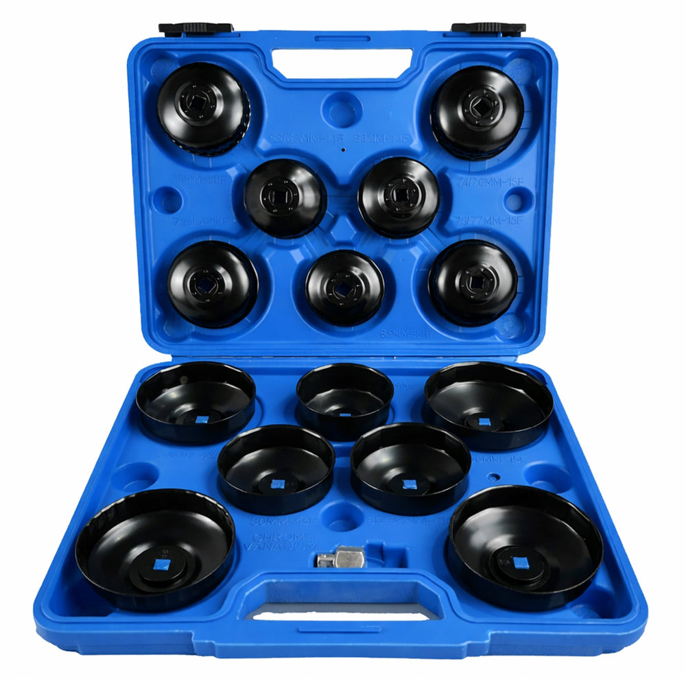 Set-kit chiave a tazza filtro olio motore, auto smontaggio rimozione, chiavi coppe smontare filtri, 14 pezzi Gebo Tools