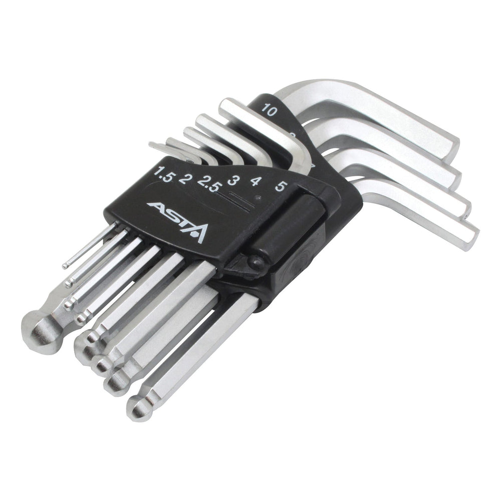 Set chiavi a brugola con punta a sfera, H1.5–H10 ,10 pezzi Asta Poland