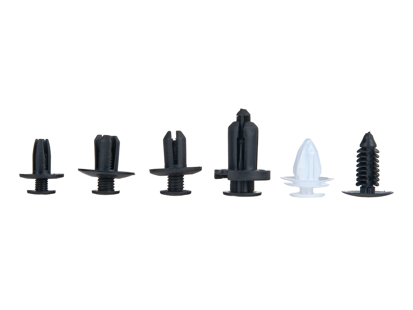Set-kit completo di clip di fissaggio in plastica per auto, fissaggi universali per veicoli, carrozzeria e accessori, fermo nero, per pannelli porta, paraurti, paraspruzzi, 100 pezziGeko