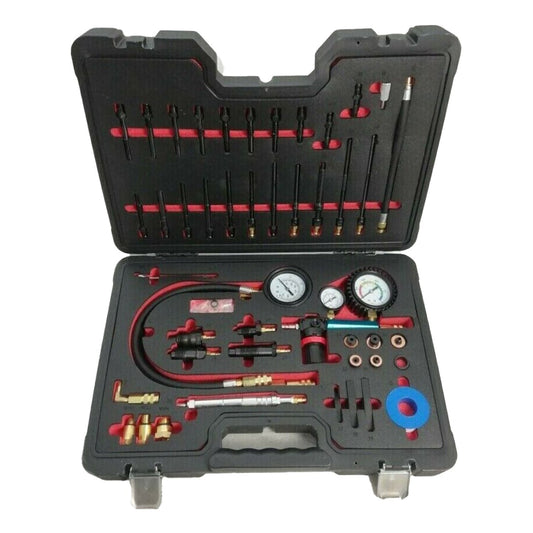 Set-kit compressione e perdita di kompressiontester, kit per benzina motore diesel, tester di professionale per auto, di pressione per motori e con adattatore, camion, moto