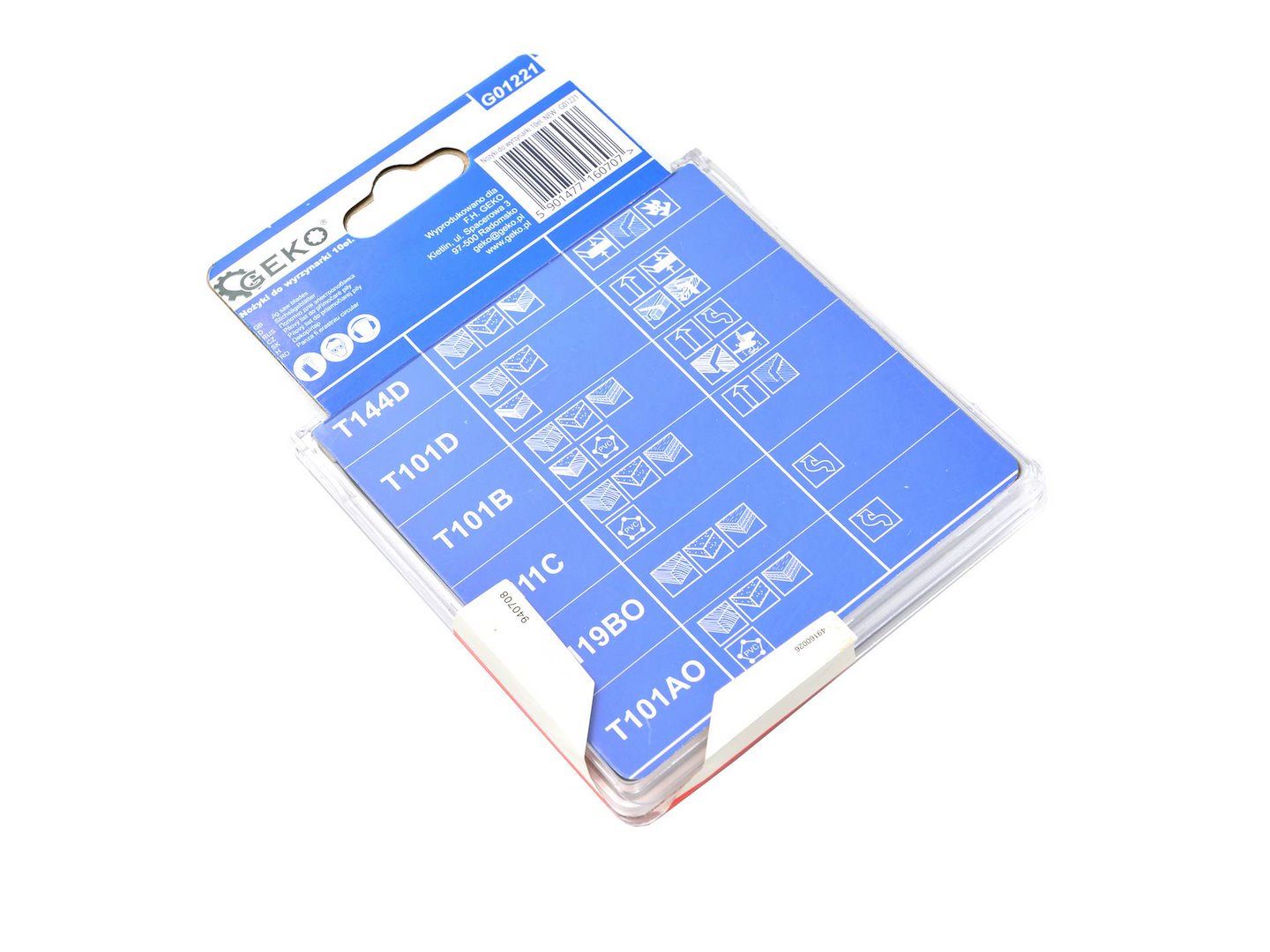 Set-kit 10 lame per seghetto alternativo con attacco a T, in acciaio HCS, compatibile con tutti i seghetti alternativi, per lamiere, taglio di metalli, Geko