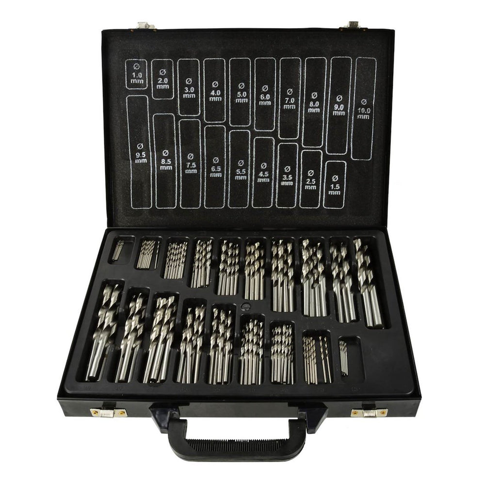 Set-kit 170 punte trapano HSS per metallo, professionali Geko