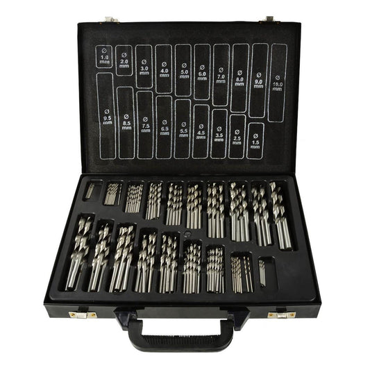 Set-kit 170 punte trapano HSS per metallo, professionali Geko