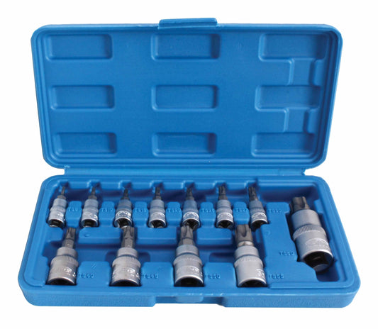Set di 25 chiavi a bussola Torx TS8–TS60, inserti per chiave a bussole con punta, cassetta attrezzi, Gebo Tools