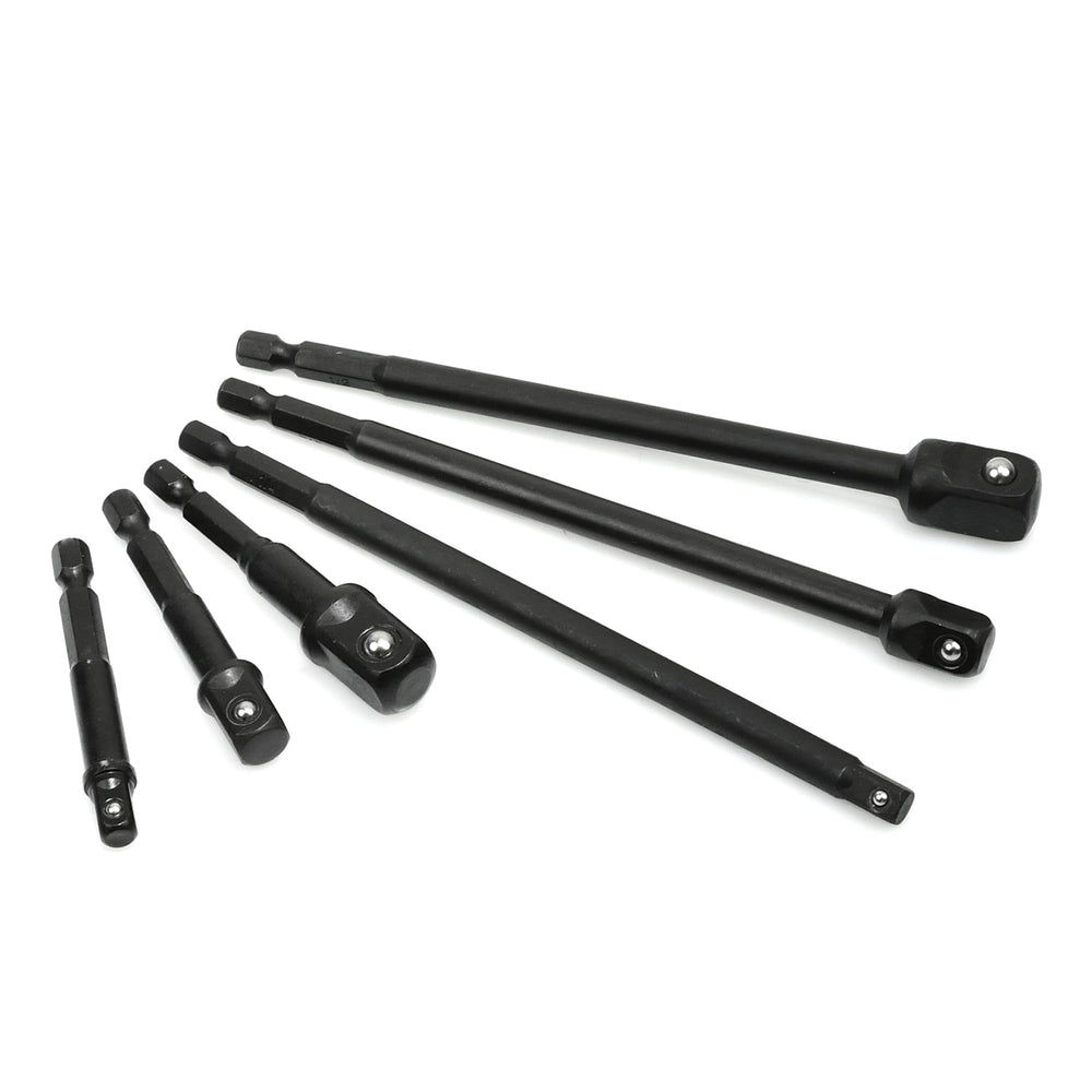 Set di adattatori a bussola, kit punte per avvitatore a impulsi,6 pz, lunghi: 65-150 mm, Geko