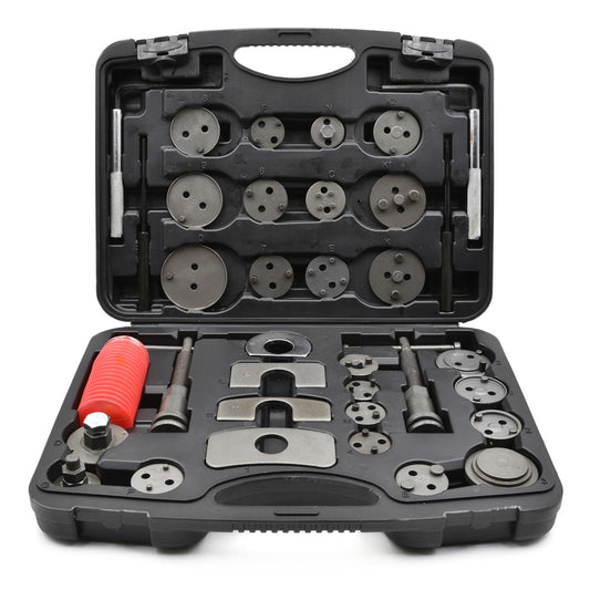 Set-kit pressa per pistoncini delle pinze freno, strumento universale per la retrazione del pistone ,arretratore freni a disco 35 pezzi