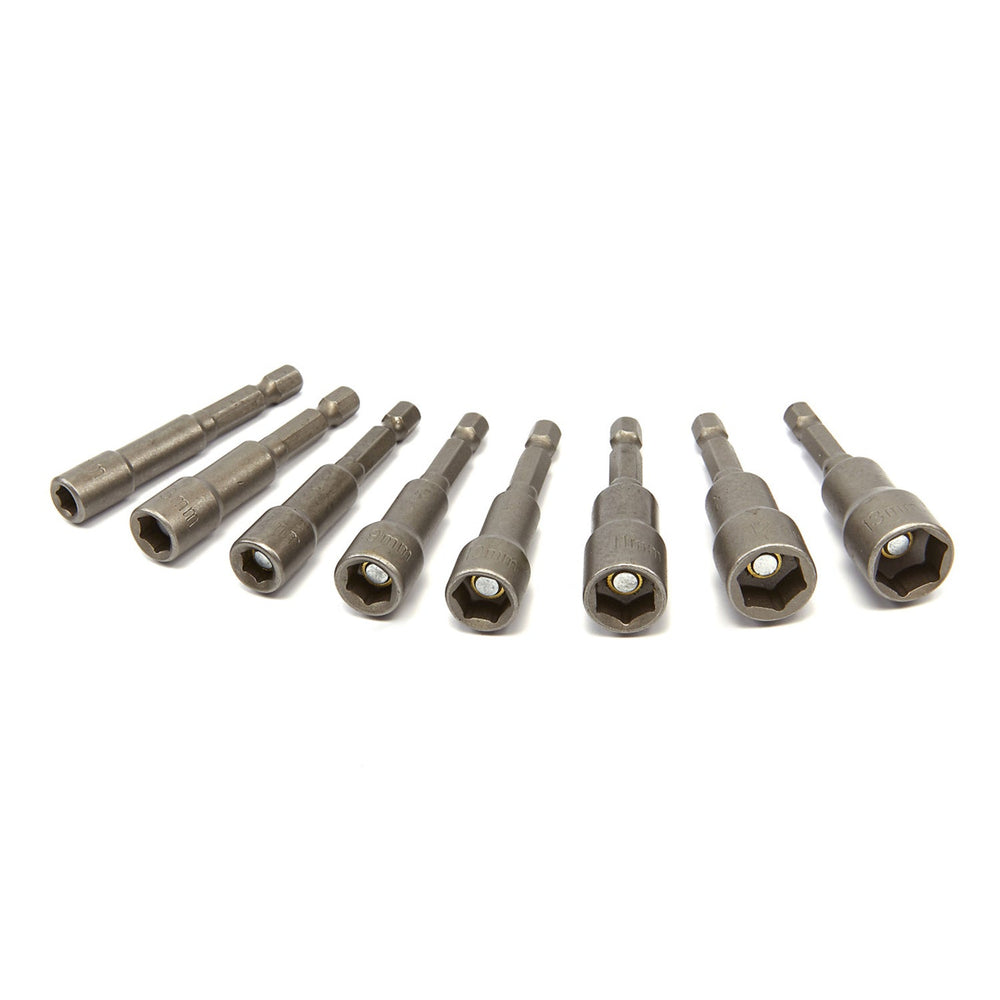 Set-kit chiavi a bussola magnetiche 6–13 mm, accessori per avvitatori ad impulsi, esagonali, adattatori per cacciavite a percussione