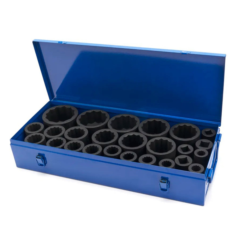 Set-kit chiavi a bussola da 1", a 12 punte, 17–75 mm Hbm