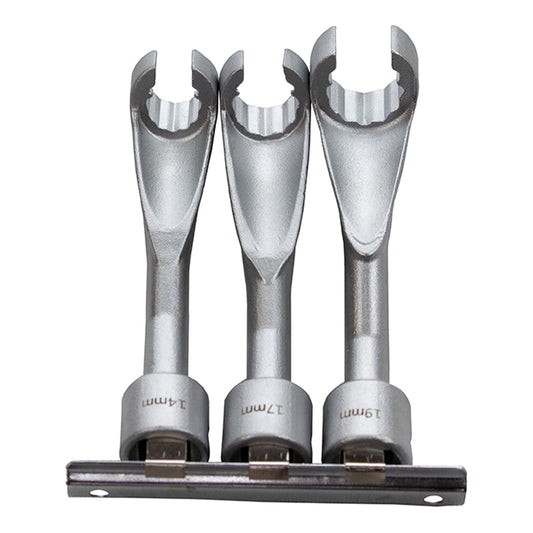 Set di chiavi a bussola per iniettori 3 pezzi 14–17–19 mm BMW Opel Mercedes Kroftools