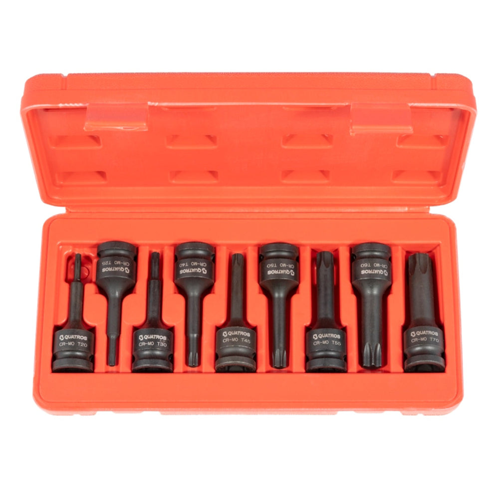 Set-kit inserti Torx a impatto 1/2'' T20-T70