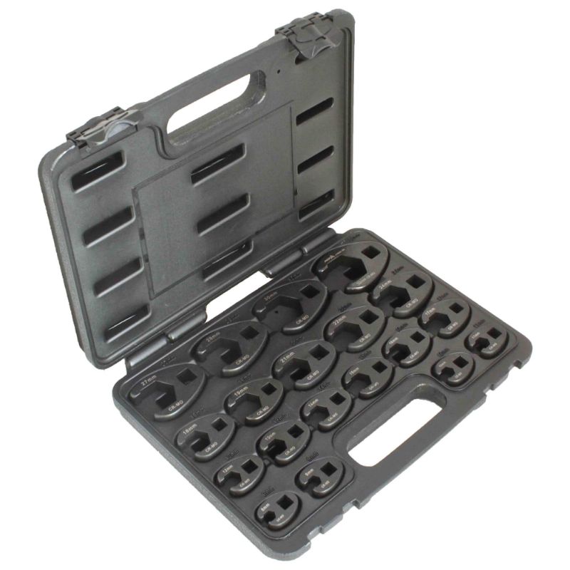Set-kit chiavi a forchetta per tubi freno e carburante, 8–32 mm, 19 pezzi