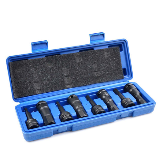 Set di chiavi esagonali per avvitatori a impatto, H5-H19 8 pezzi 1/2" pollice, Geko