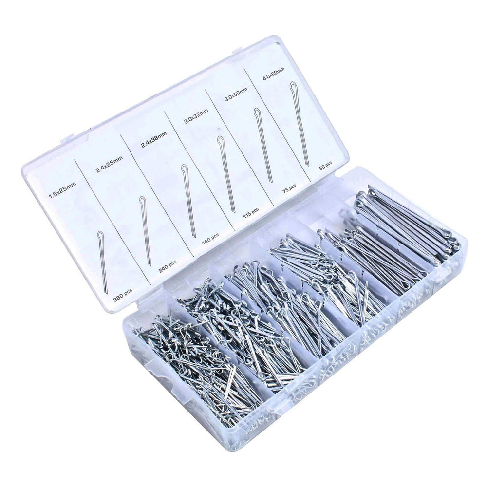 Set-kit coppiglie spaccate, 100 pezzi Asta