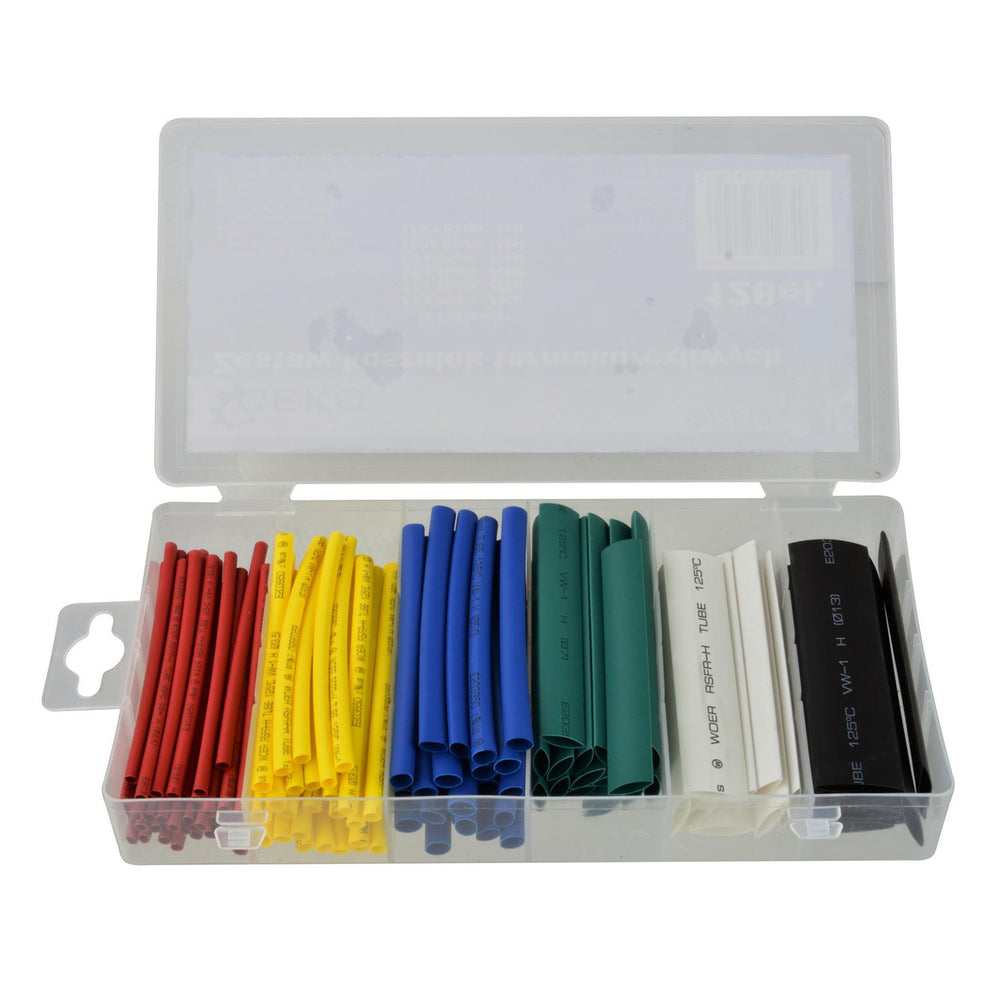 Set-kit guaina termorestringente, tubi termoretraibili, impermeabili, multicolor, per cavi di isolamento, assortimento di manicotti per avvolgimento di isolanti elettrici 128 pezzi