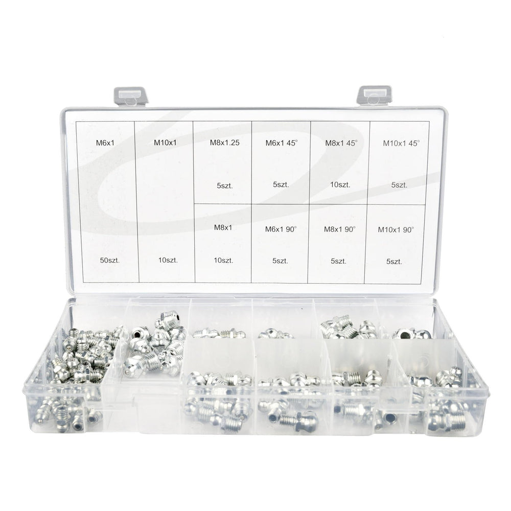 Set-kit 110 testine per ingrassatori manutenzione meccanica, Geko
