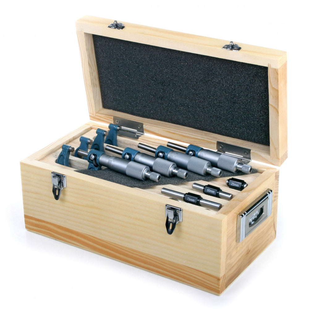 Set-kit micrometri per esterni, 0–150 mm,6 pezzi