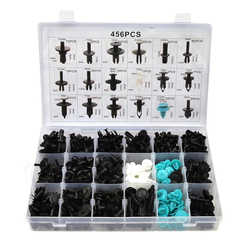 Set-kit clip di fissaggio per pannelli auto, 456 pezzi Geko