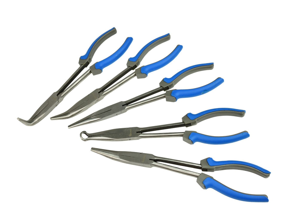 Set-kit pinze a becchi extra lunghi 280 mm, 5 pezzi