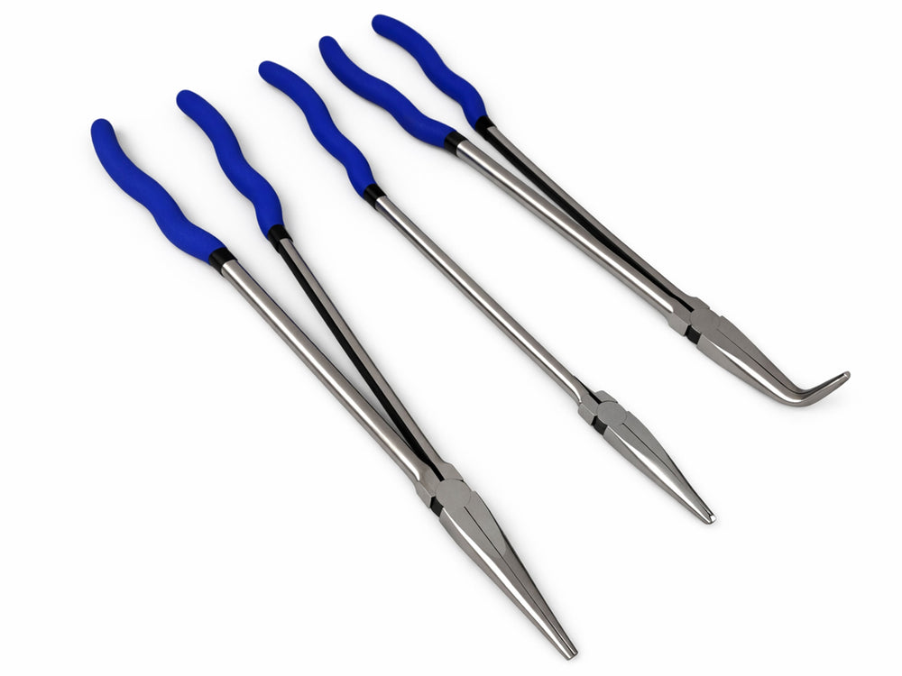 Set-kit  pinze a becchi extra lunghi 400 mm, 3 pezzi Gebo Tools