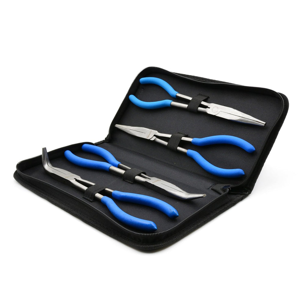 Set-kit  pinze a becchi lunghi 4 pezzi