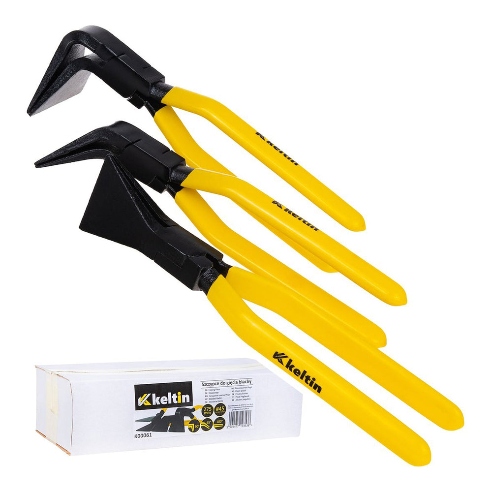 Set-kit pinze piegate per lamiera, pinza piegatrice, dritta, per carrozzeria auto 3 pezzi