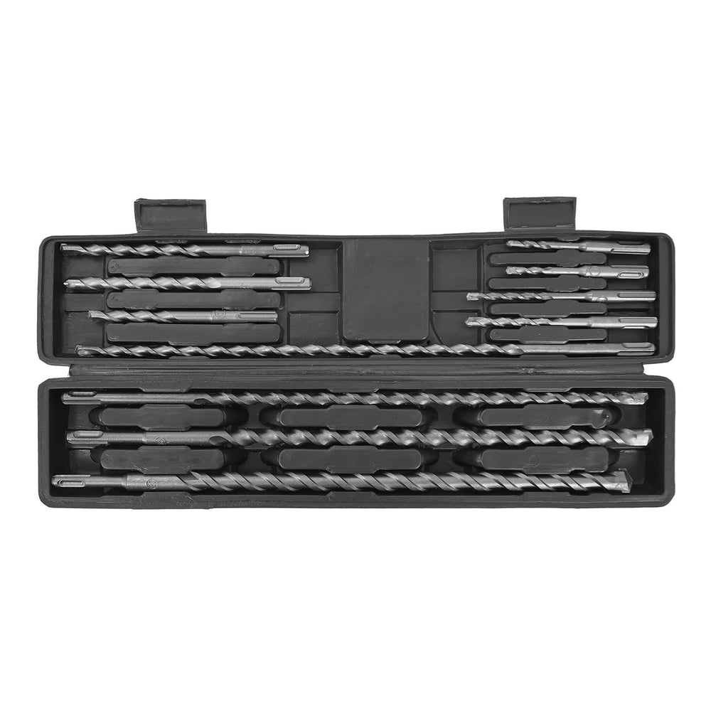 Set di punte per martelli e scalpelli SDS Plus, misti per calcestruzzo e muratura, acciaio S4, accessorio per martello perforatore, 11 pezzi, Verke