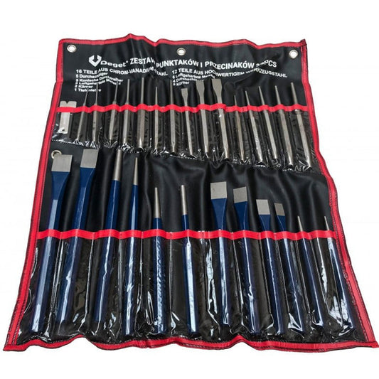 Set di punzoni e scalpelli, 23 pezzi