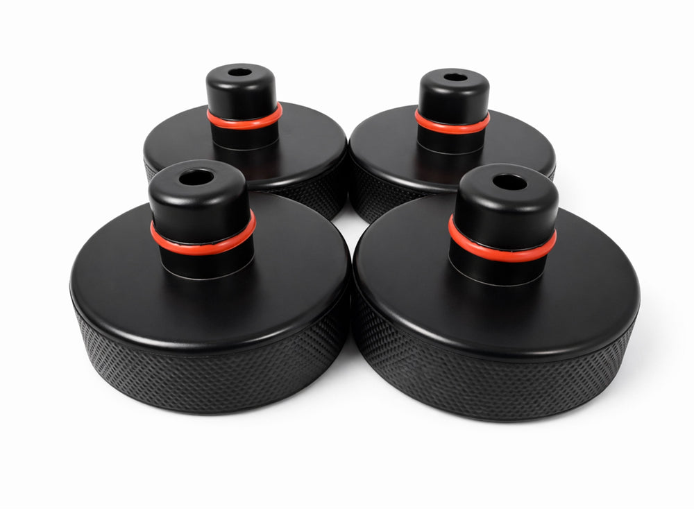 Set-kit tampone in gomma per cric compatibili con Tesla model 3 / S/X/Y, 4 sollevamento con scatola di immagazzinaggio, accessori per veicoli, 78 mm, Gebo Tools