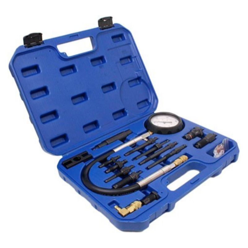 Set-kit tester compressione per motori diesel, motore per auto e camion, 0-70 bar, 16 pezzi