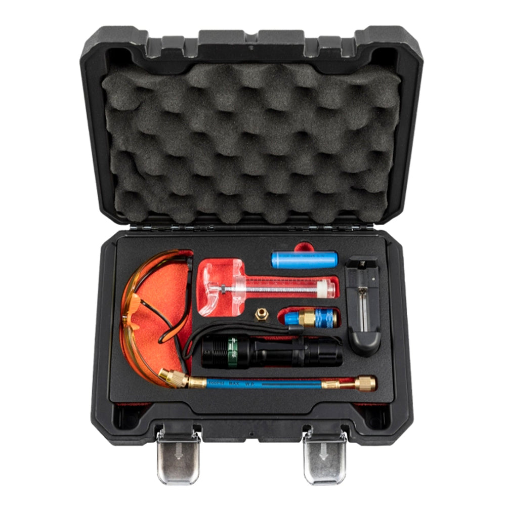 Set-kit torcia UV per rilevamento perdite con accessori, per condizionatori, rilevatore di AC accurato per auto