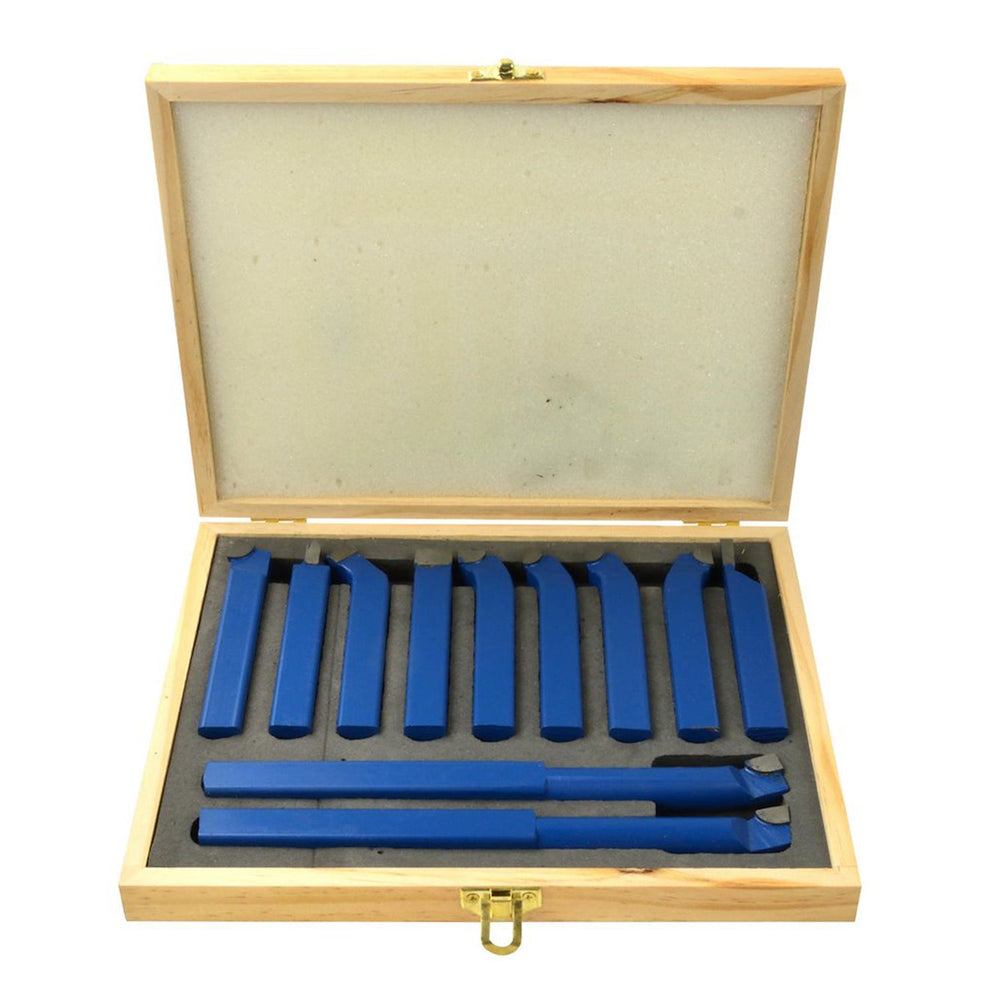 Set-kit 11 utensili per tornio con punta in metallo duro per saldatura, fresatura, taglio e tornitura 16X16 mm