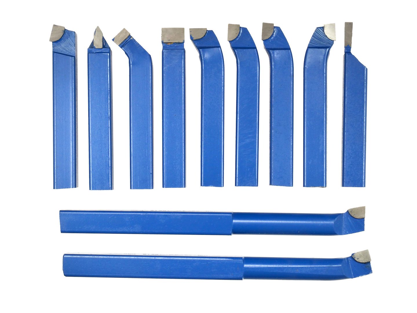 Set-kit 11 utensili per tornio con punta in metallo duro per saldatura, fresatura, taglio e tornitura 16X16 mm